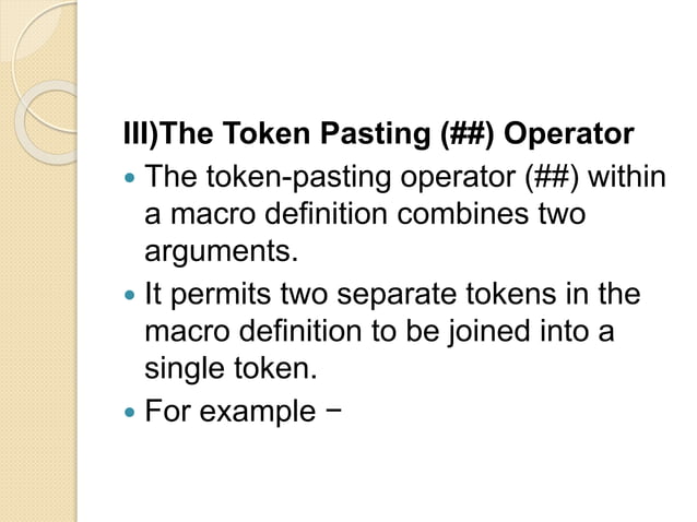 Preprocessor directives in c language