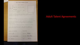 Adult Talent Agreements
 