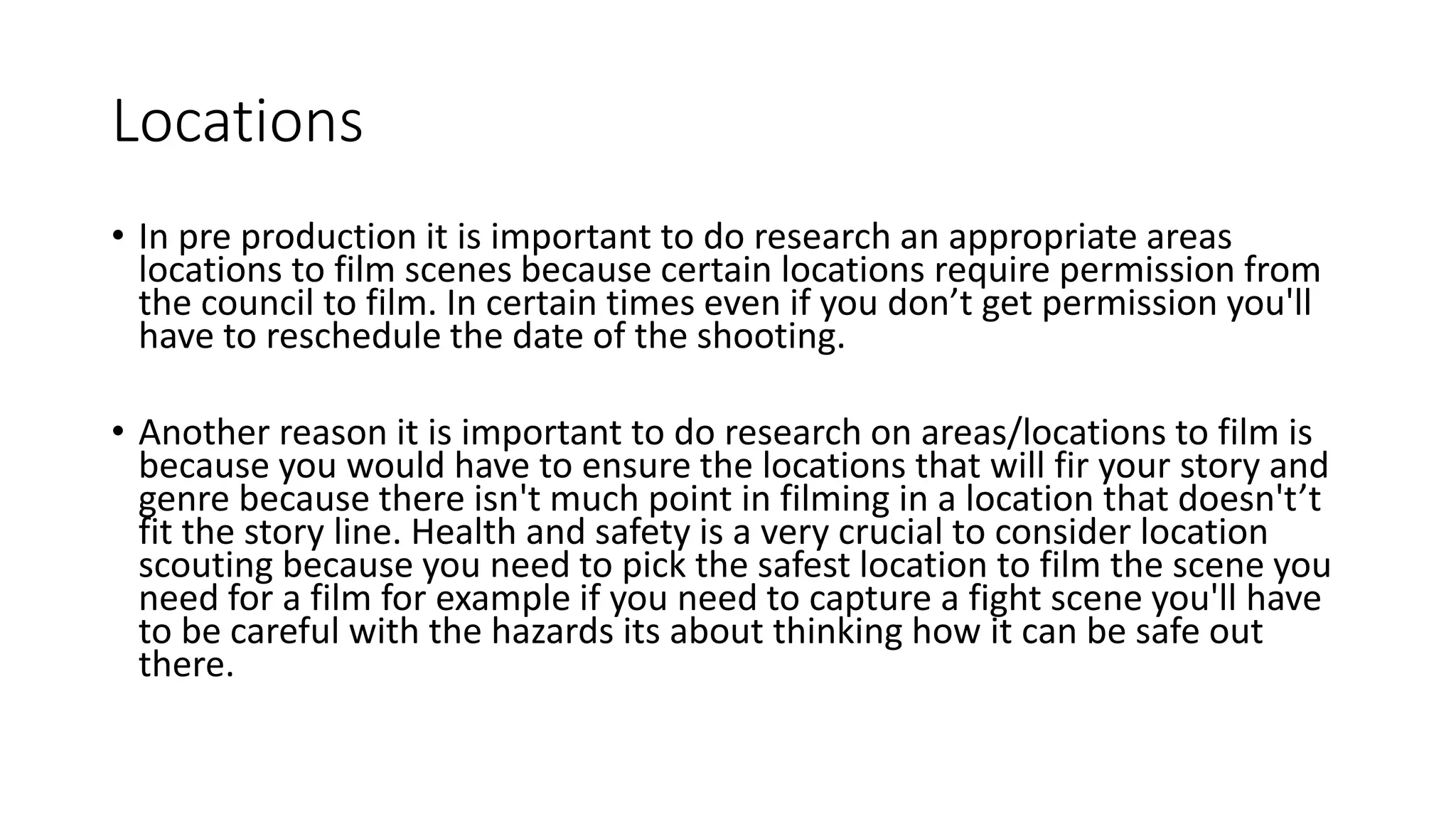 Pre production neil | PPT