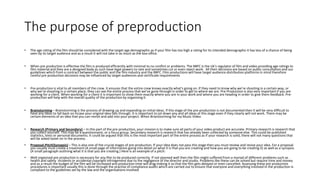 Pre production neil | PPT