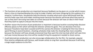 Pre production neil | PPT