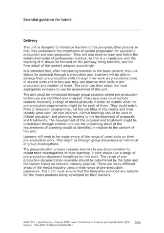 Pre production techniques | PDF