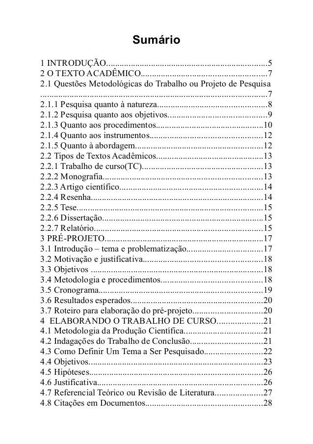 Texto de conclusão de curso