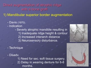Preprosthetic surgery - ridge correction 2.ppt
