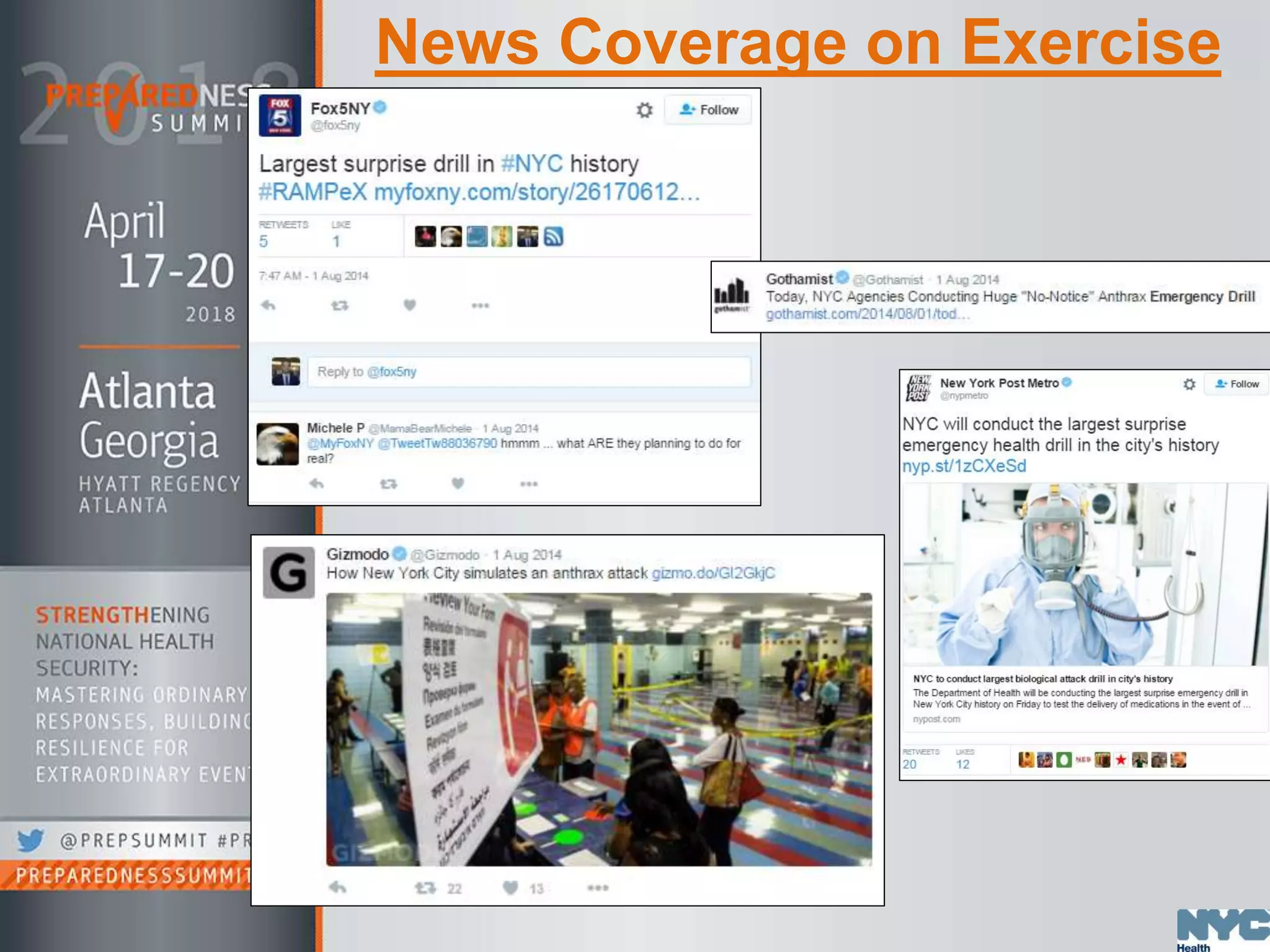 News Coverage on Exercise
 