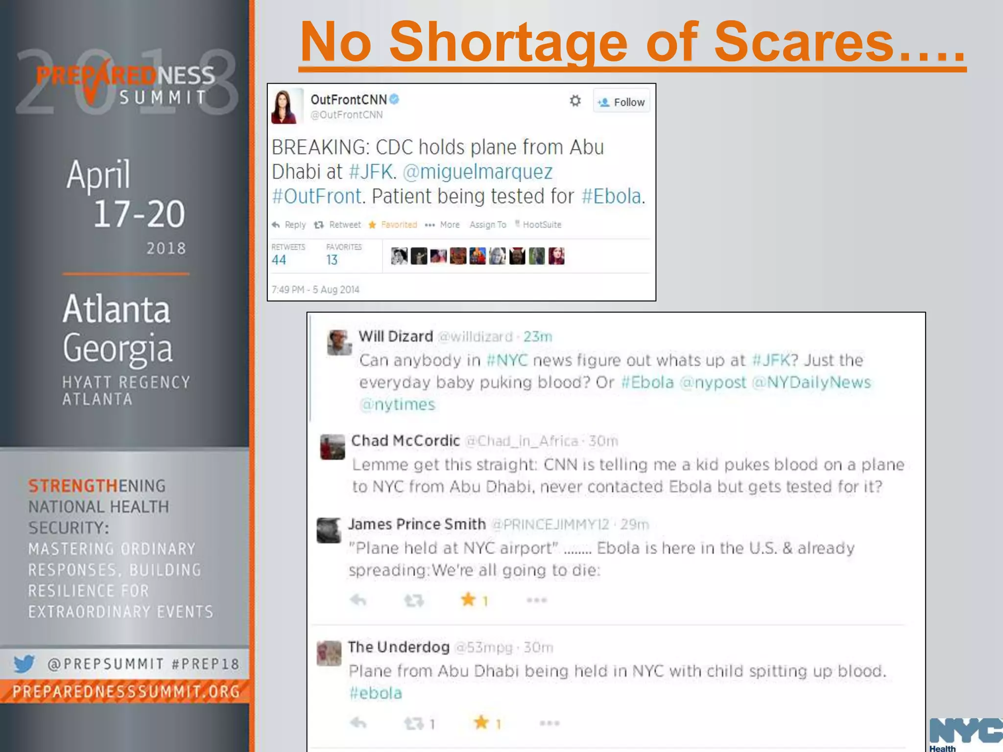 No Shortage of Scares….
 