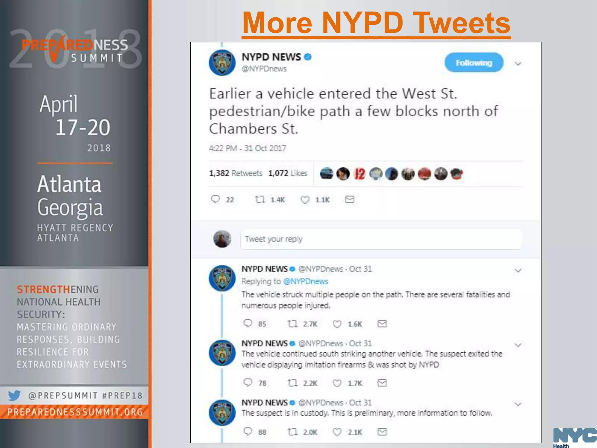 More NYPD Tweets
 