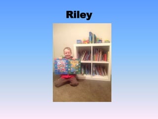 Riley
I keep all of my favourite books on a shelf in my cupboard in my
bedroom. Some of my favourite books are the Hairy Maclary, Dr Seuss and
Mr Men series.
 