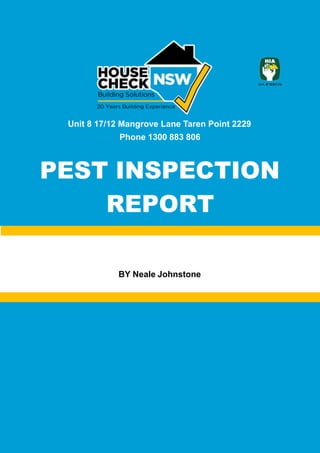 Pre Purchase Building And Pest Inspection Sample Report - Housecheck ...