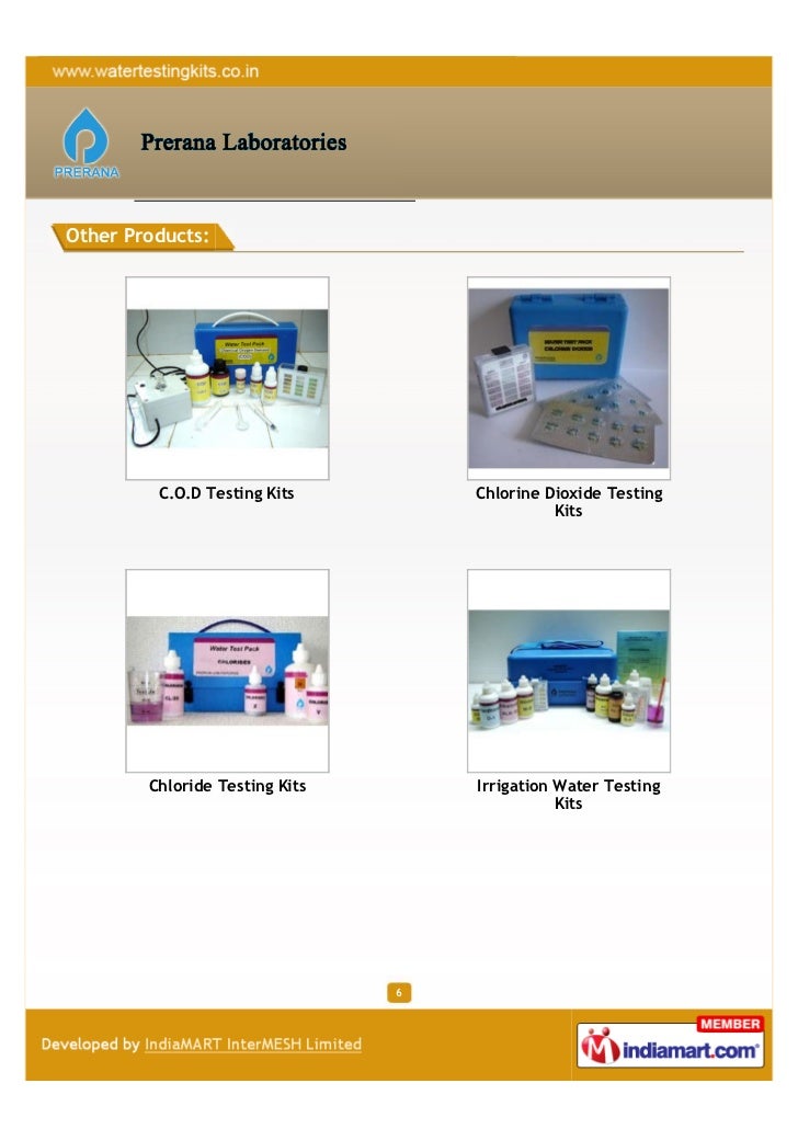 Prerana Laboratories, Pune, Water Testing Kits
