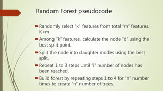 Random forest algorithm | PPT