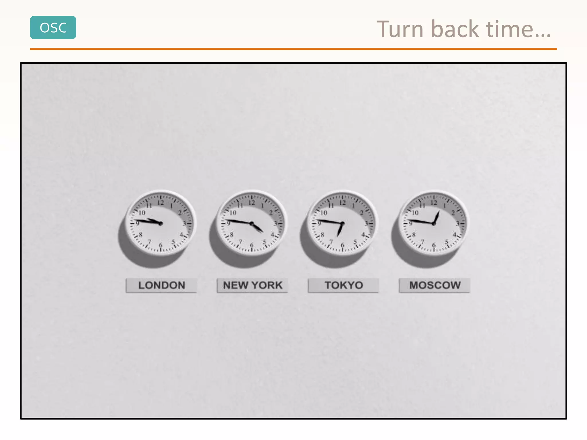 OSC Turn back time…
 