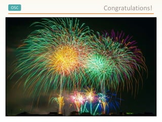 OSC Congratulations!
 
