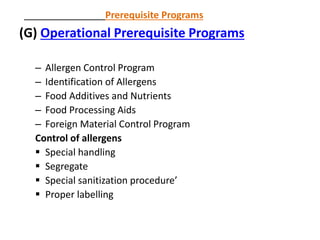 Prerequisite programs