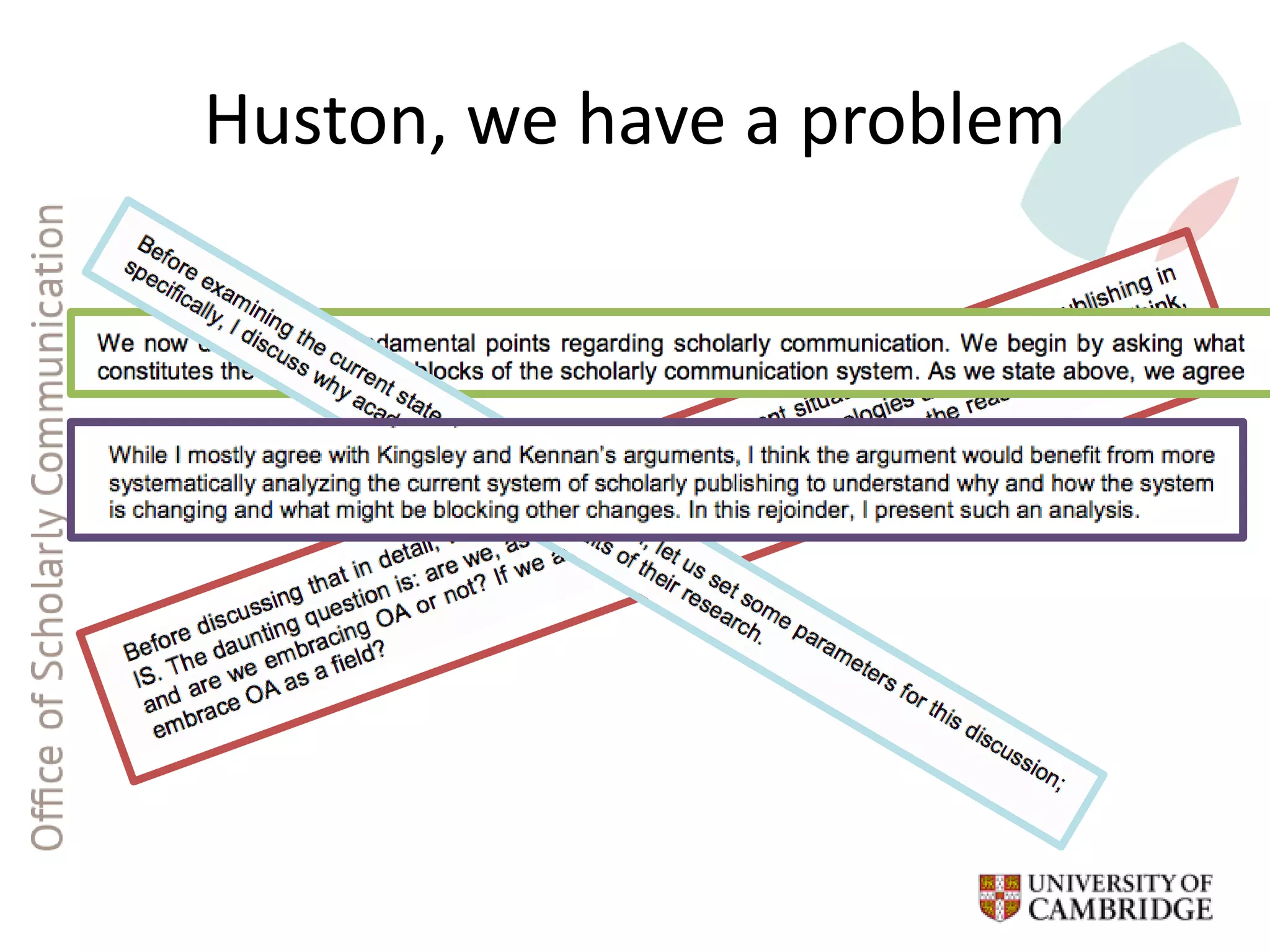 Huston, we have a problem
 