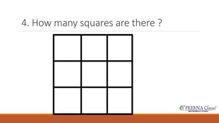4. How many squares are there ? 
 