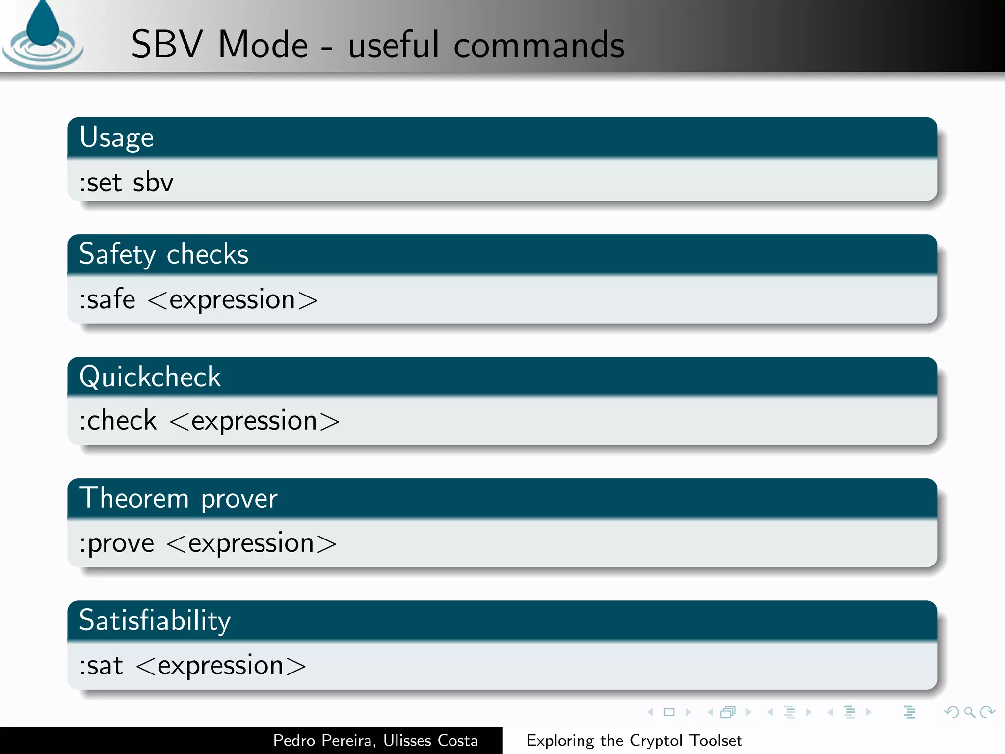 Exploring the Cryptol Toolset