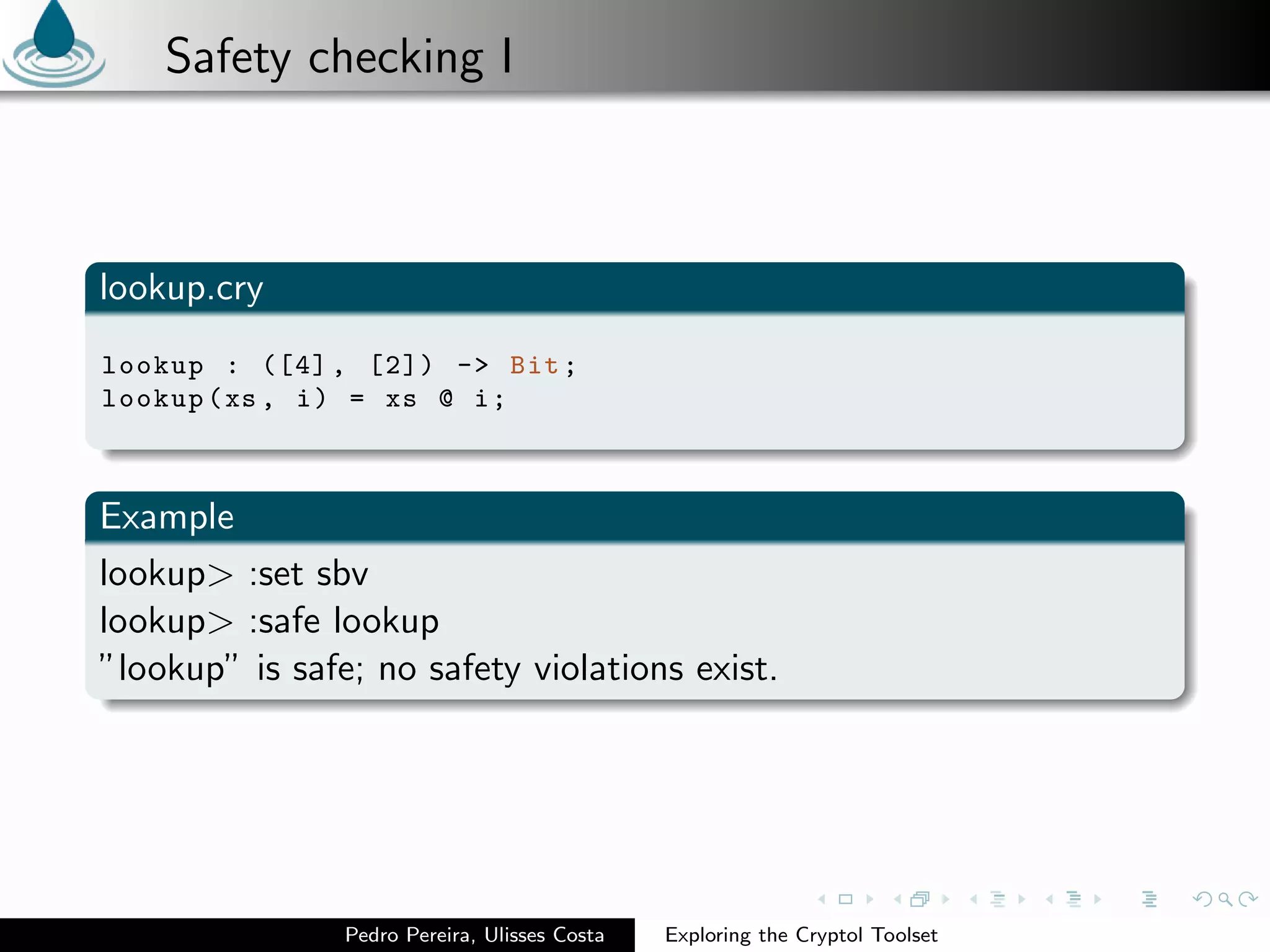 Exploring the Cryptol Toolset