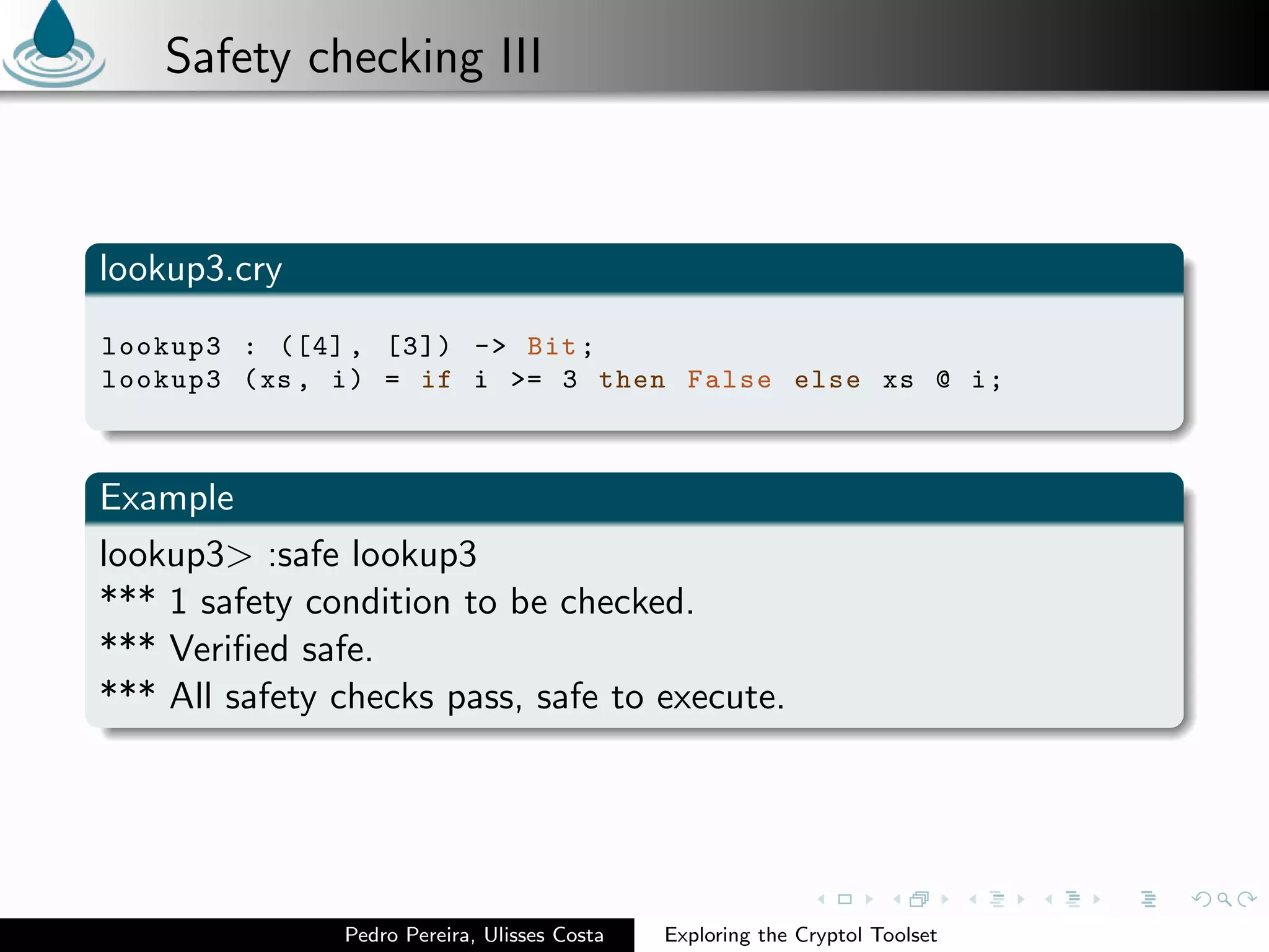 Exploring the Cryptol Toolset