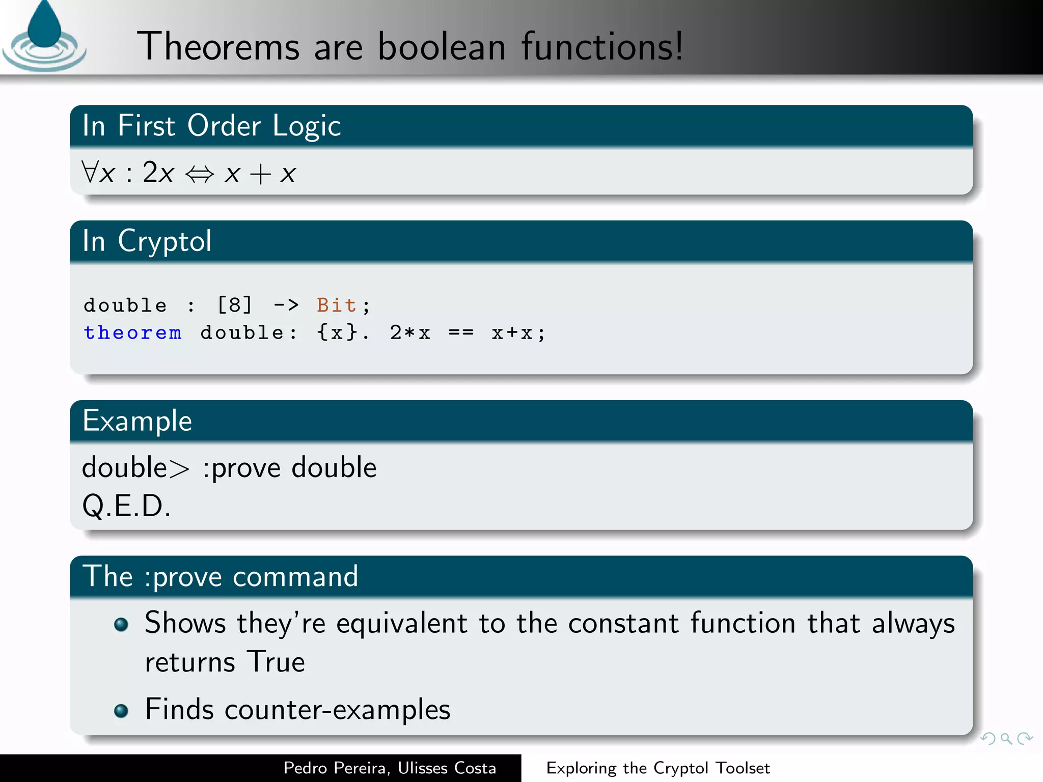 Exploring the Cryptol Toolset