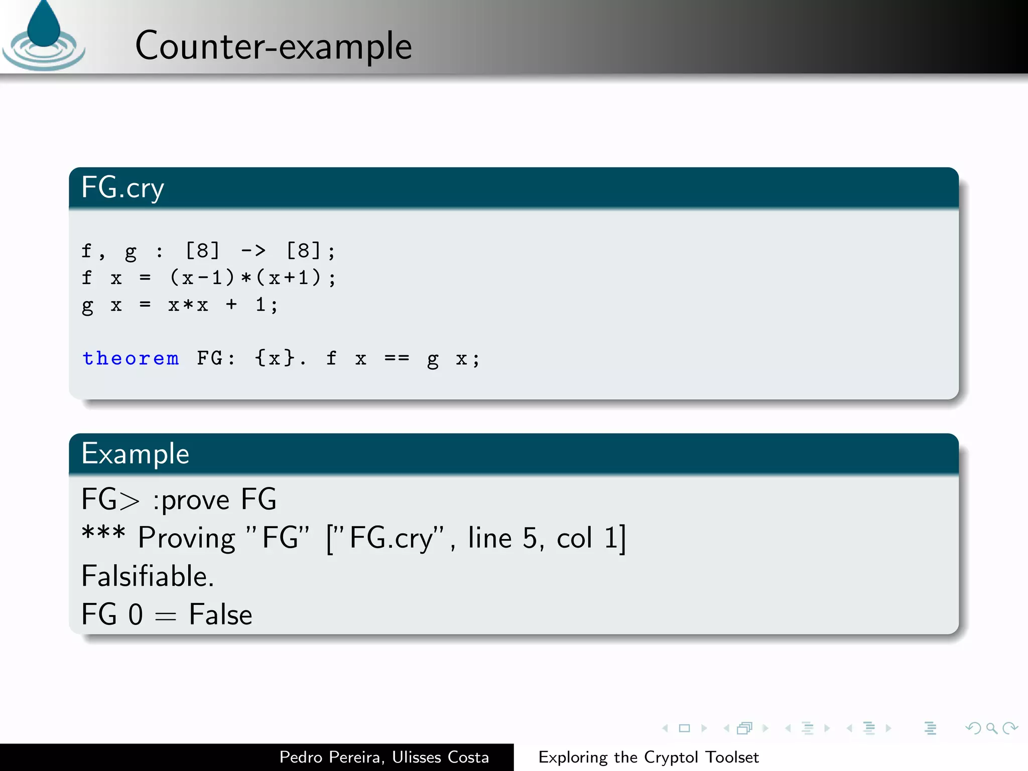 Exploring the Cryptol Toolset