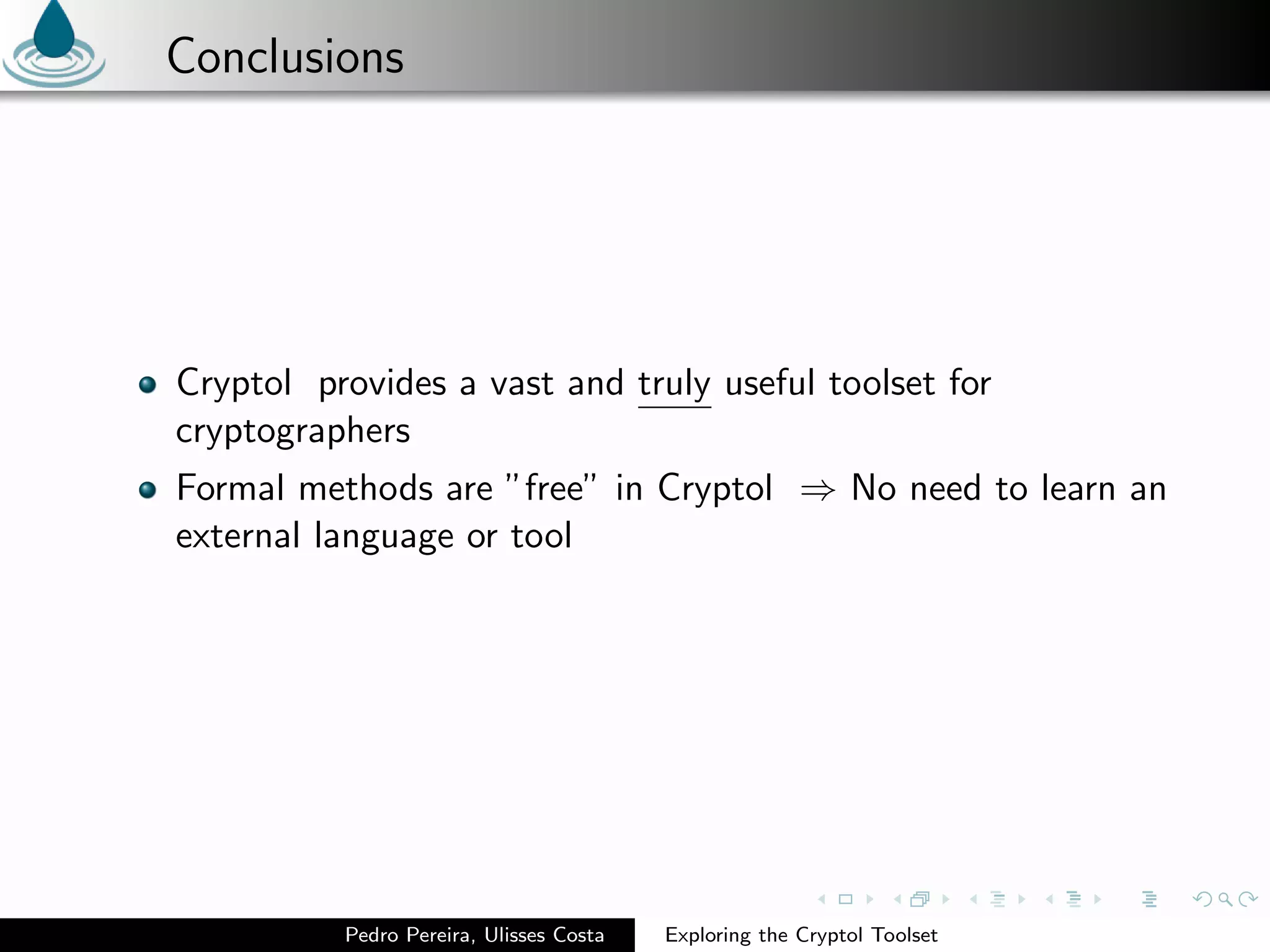 Exploring the Cryptol Toolset