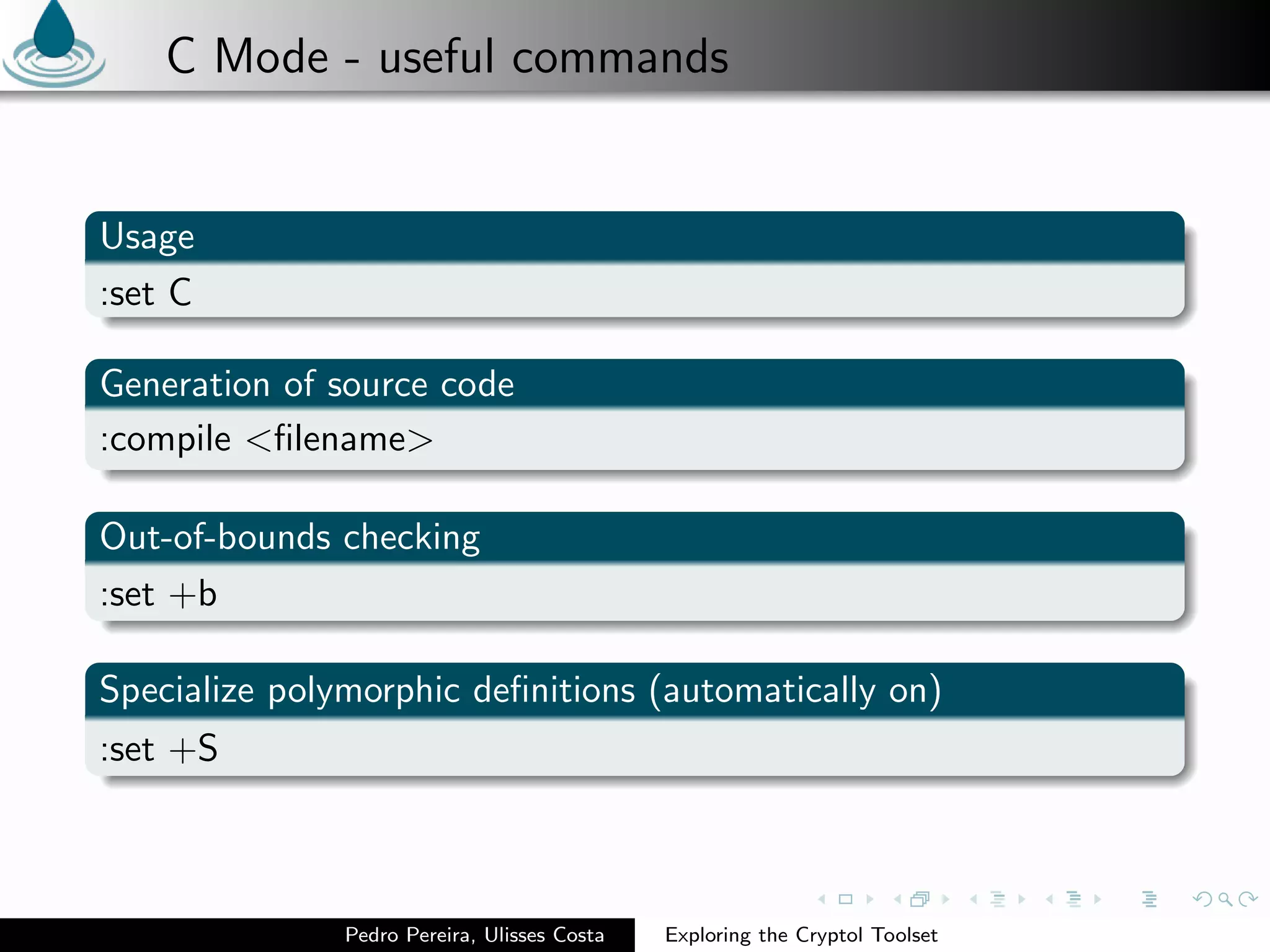Exploring the Cryptol Toolset