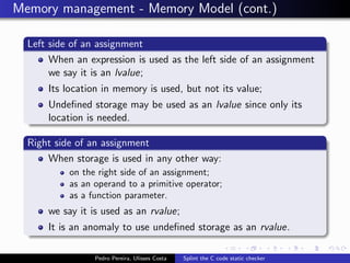 Splint the C code static checker