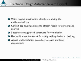 Cryptol experience | PDF