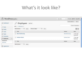 What’s it look like?