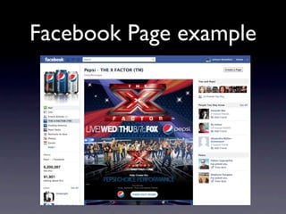 Facebook Page example
 