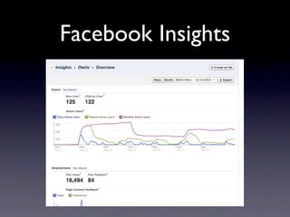 Facebook Insights
 