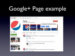 Google+ Page example
 