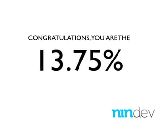 CONGRATULATIONS,YOU ARE THE



 13.75%
 