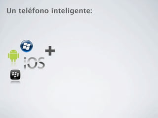 Un teléfono inteligente:




          +
 