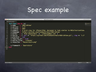 Spec example
 