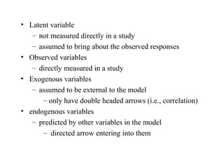 Refresh


• Correlation
   – linear relationship between two variables
   – range from -1 to +1
• Covariance
   – unstandardised form of correlation
   – positive number  positive relationship
 