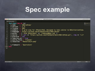 Spec example
 