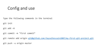 How to install and use git | PPTX