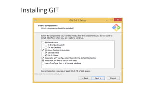 How to install and use git | PPTX