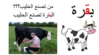 ‫الب‬‫ق‬‫رة‬‫تصنع‬‫الحليب‬ ‫ب‬‫ق‬‫رة‬‫تصنع‬ ‫من‬‫الحليب؟؟؟‬
 
