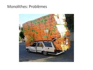 Monolithes: Problèmes
 