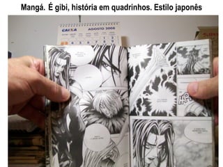 Mangá.   É gibi, história em quadrinhos. Estilo japonês 