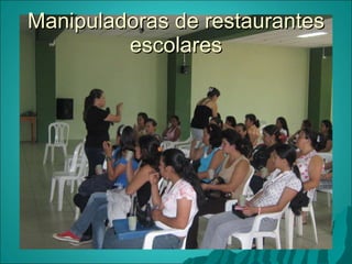 Manipuladoras de restaurantes escolares 
