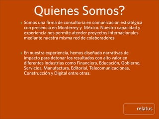 Presentación Relatus