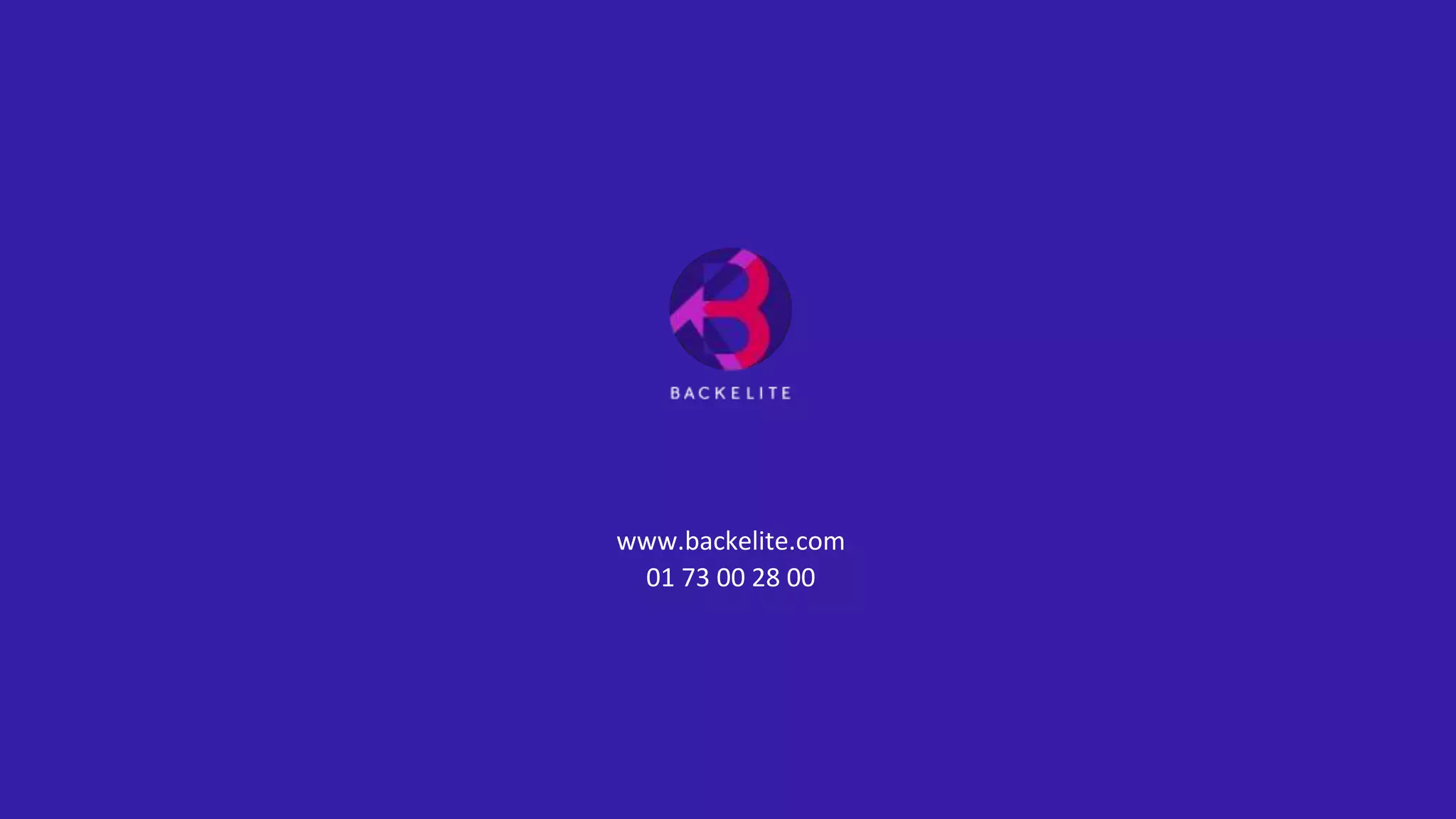 www.backelite.com
01 73 00 28 00
 