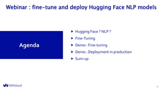 Fine tune and deploy Hugging Face NLP models | PPTX