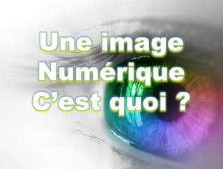 Une image
Numérique
C’est quoi ?
 