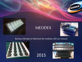 2015
Bureau d’études et fabricant de modules LED sur mesure
MEODEX
 