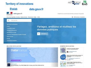 Territory of innovations
Etalab data.gouv.fr
 